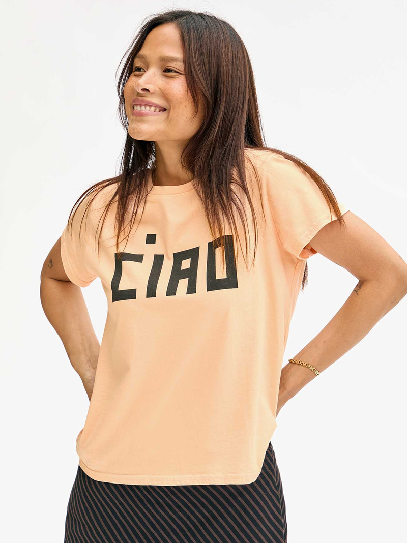 Classic Tee in Blush Black Block Ciao