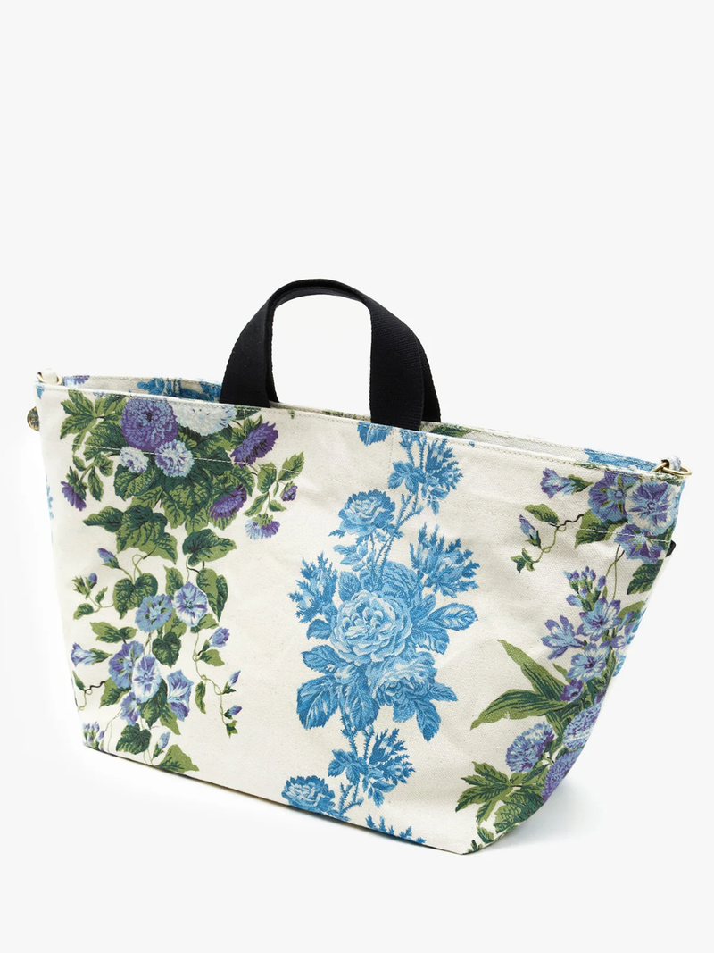 Poche Bateau Bag Blue Floral Stripe