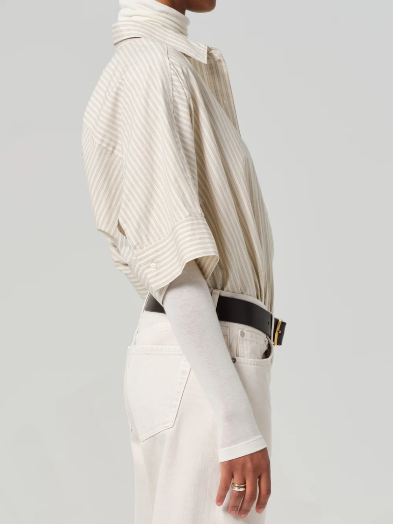 Claire Origami Shirt in Ciro Stripe