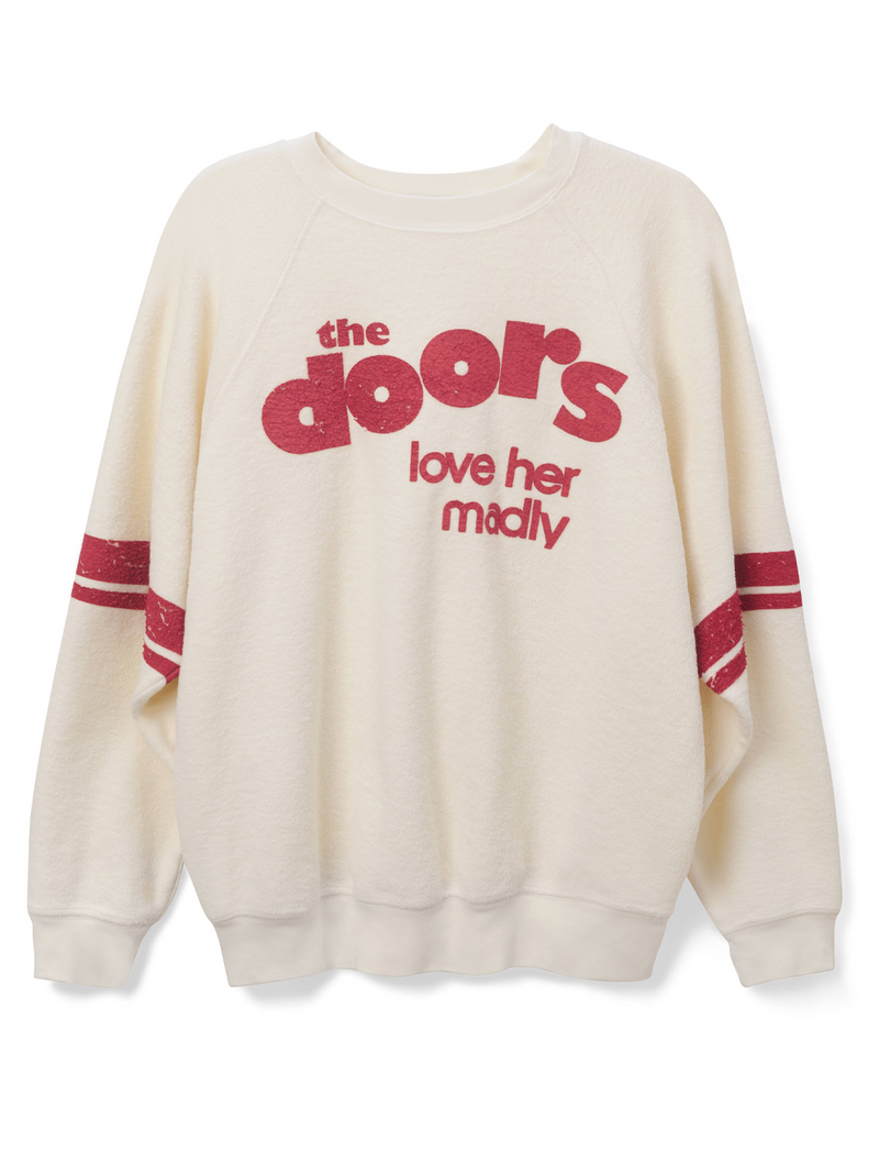 The Doors Love Her Madly Reverse Raglan Sweatshirt