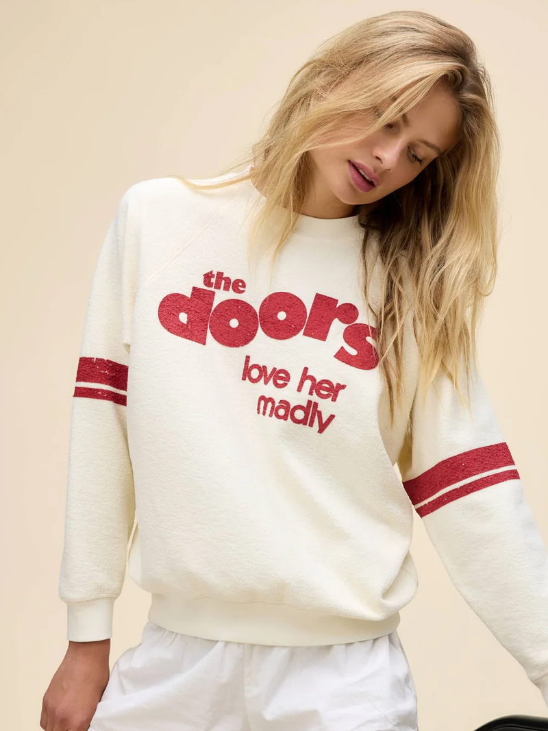 The Doors Love Her Madly Reverse Raglan Sweatshirt