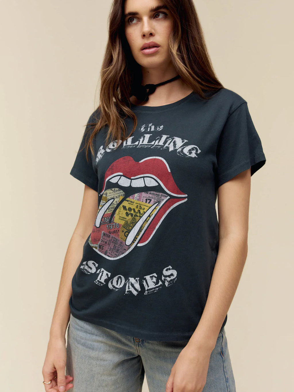 Rolling Stones Ticket Fill Tongue Tour Tee