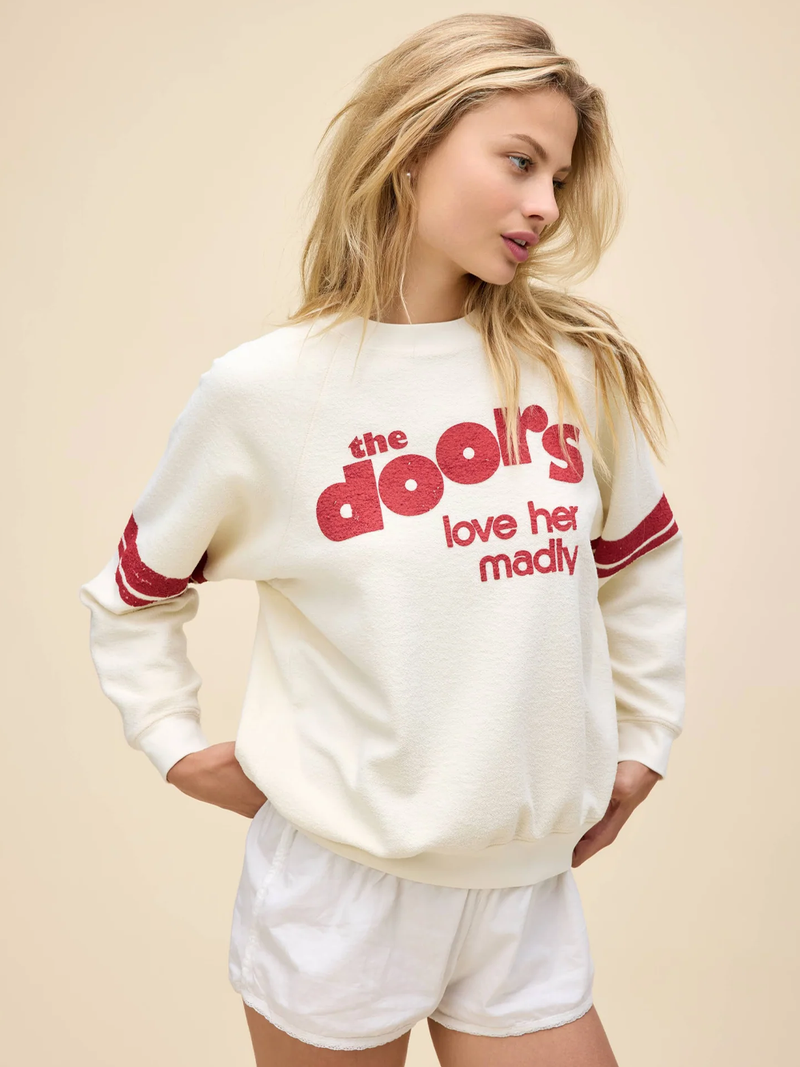 The Doors Love Her Madly Reverse Raglan Sweatshirt