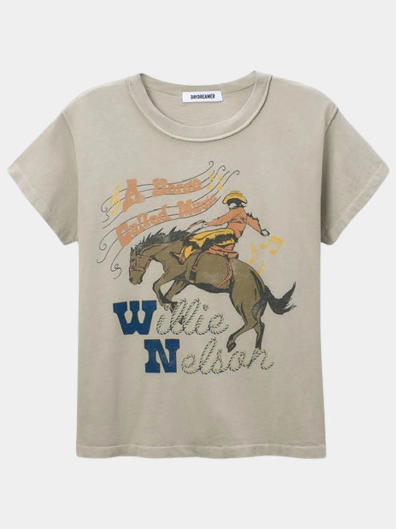 Willie Nelson Horse Called Music Reverse GF Tee