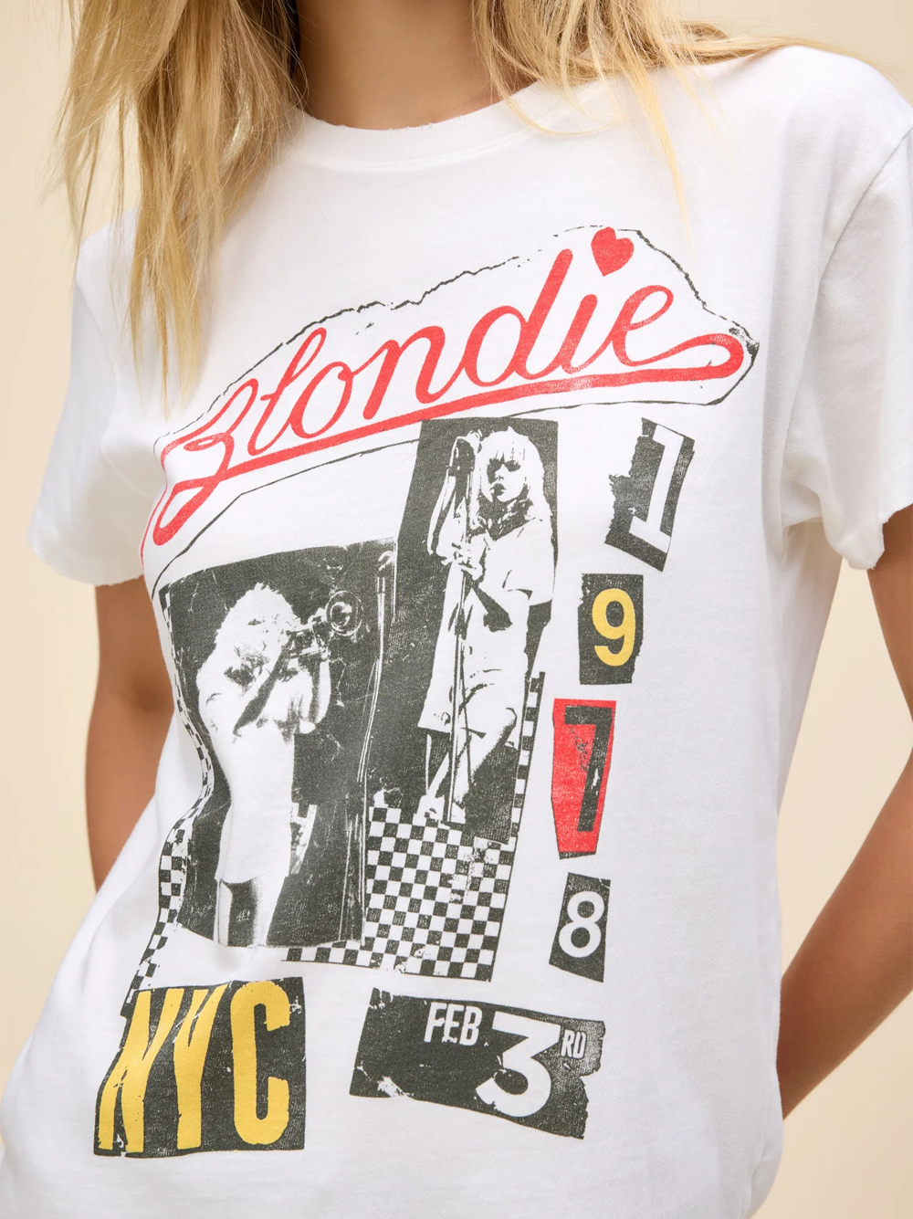 Blondie Valentine Collage Tour Tee