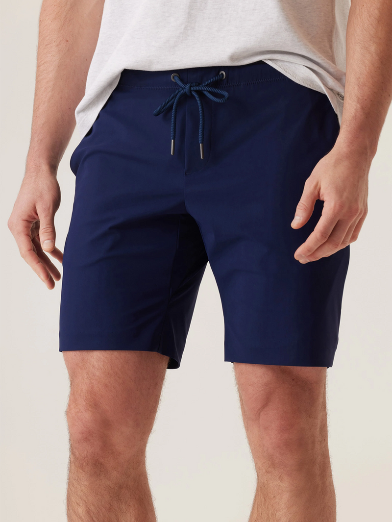 Solarx Short In Nano Nylon Warp Knit Indigo