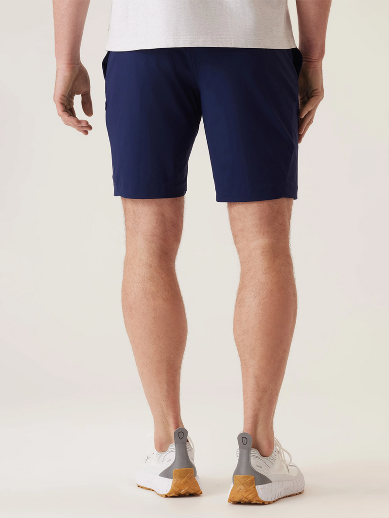 Solarx Short In Nano Nylon Warp Knit Indigo