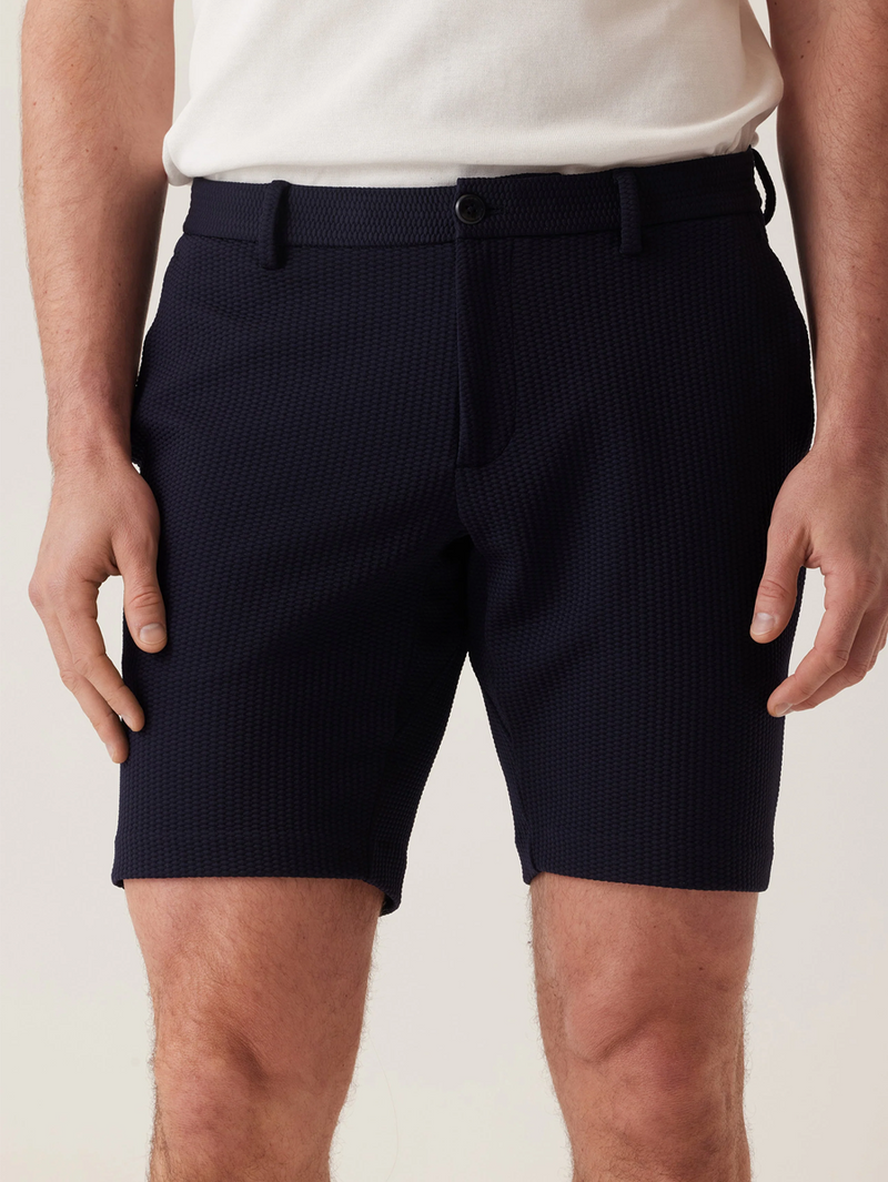 Oasis Bermuda In Hyperloop Honeycomb Black Navy