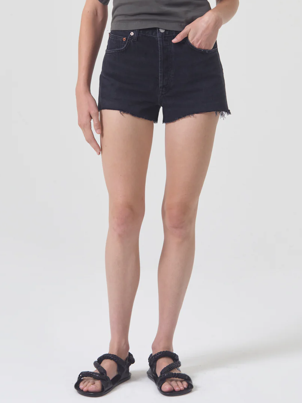 Mila High Rise Short in Slow Burn