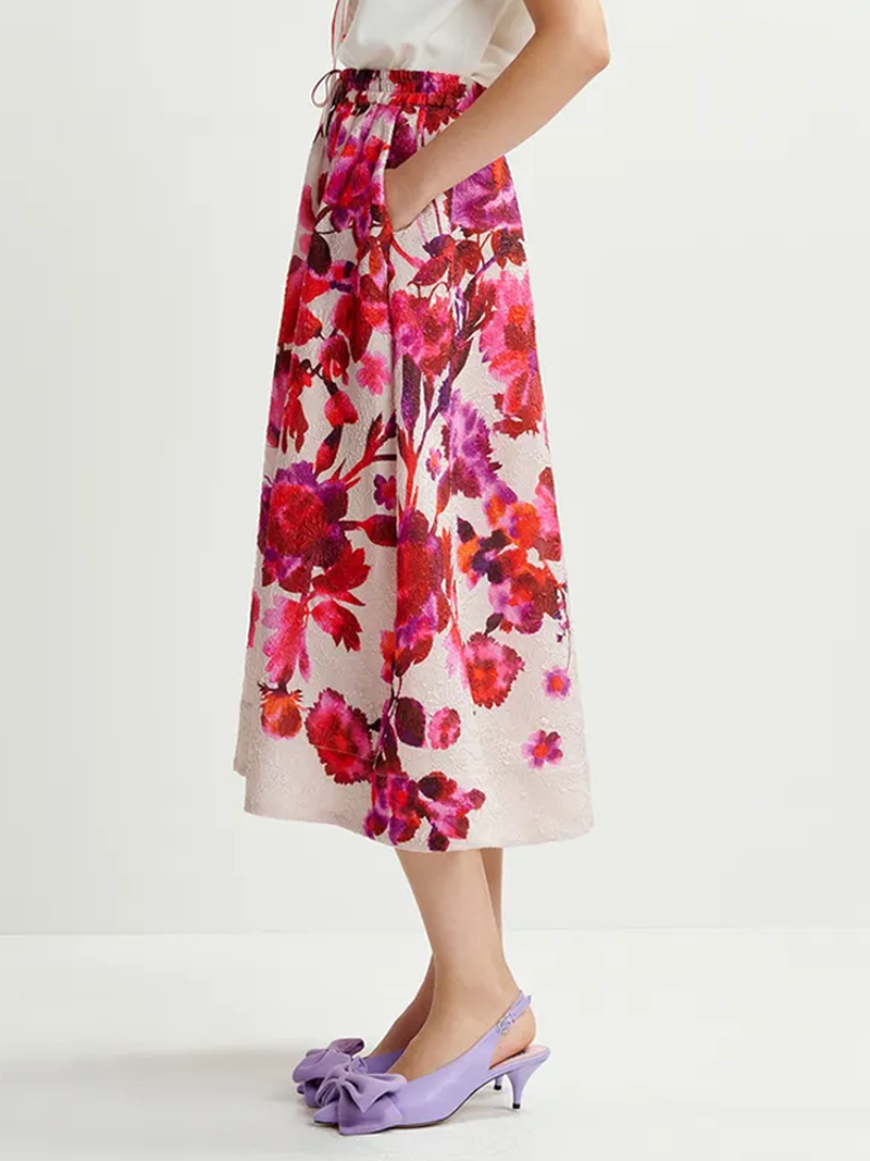 Harbour Floral Midi Skirt