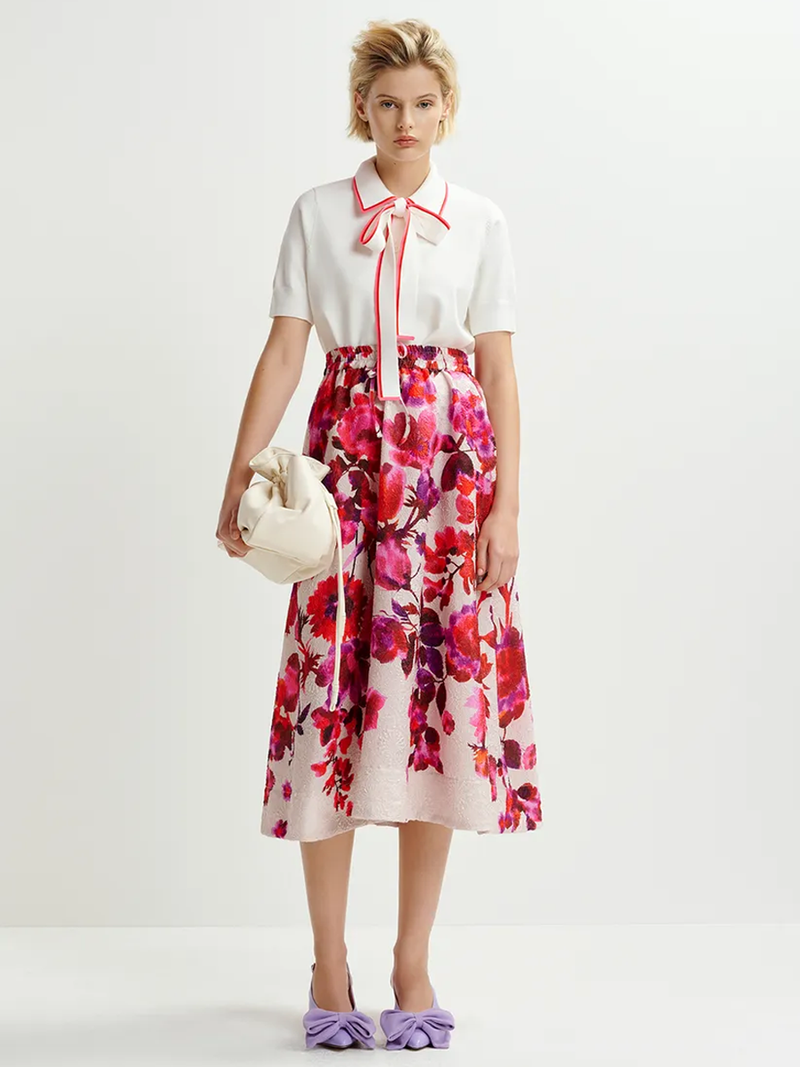 Harbour Floral Midi Skirt