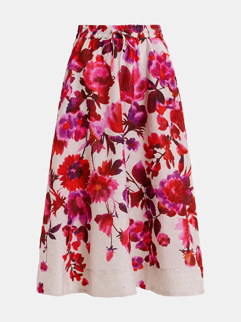 Harbour Floral Midi Skirt