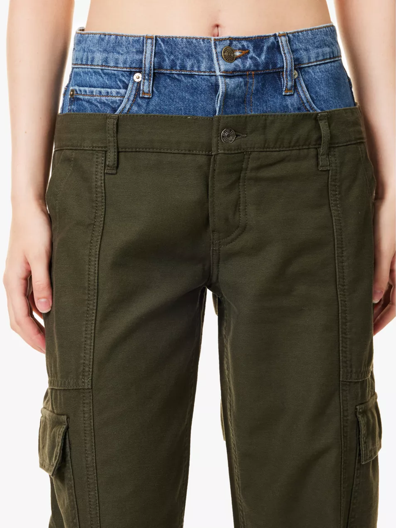 Le Mix Cargo Barrel Pant