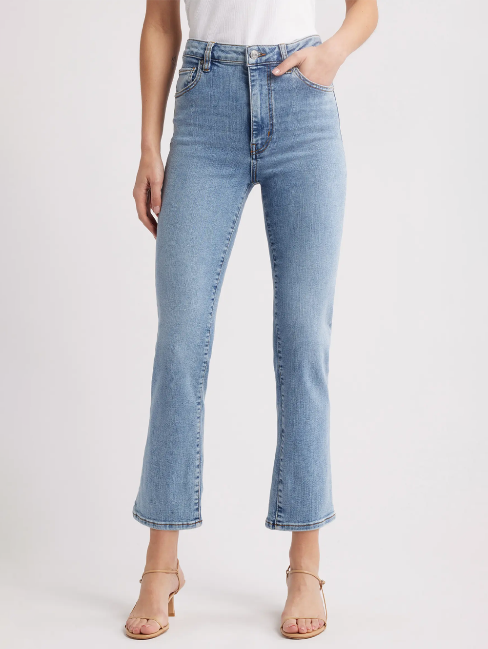 The Pencil Crop Jean in Lark