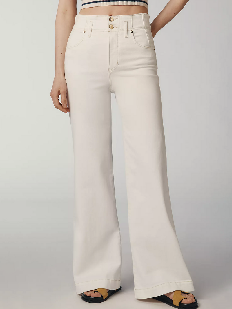 The Seamed Wide Trouser in Au Natural Clean