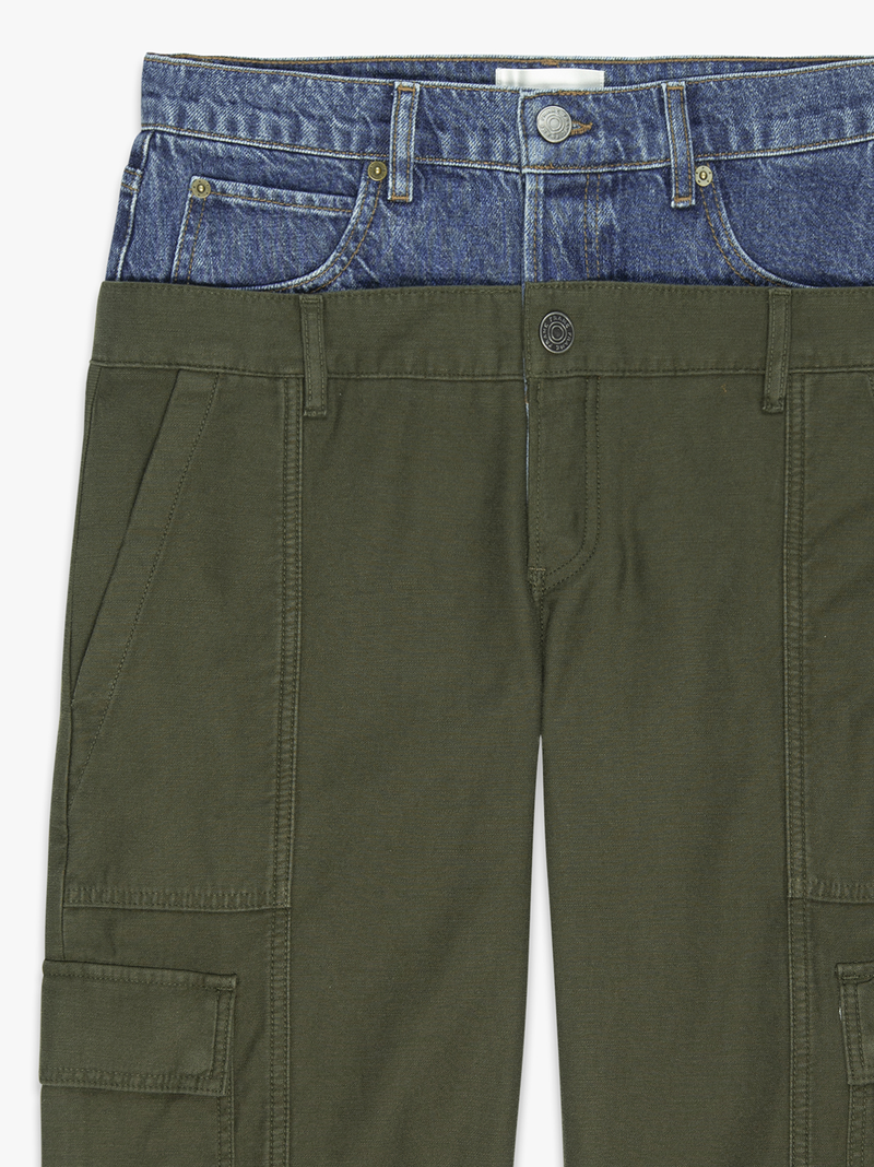 Le Mix Cargo Barrel Pant