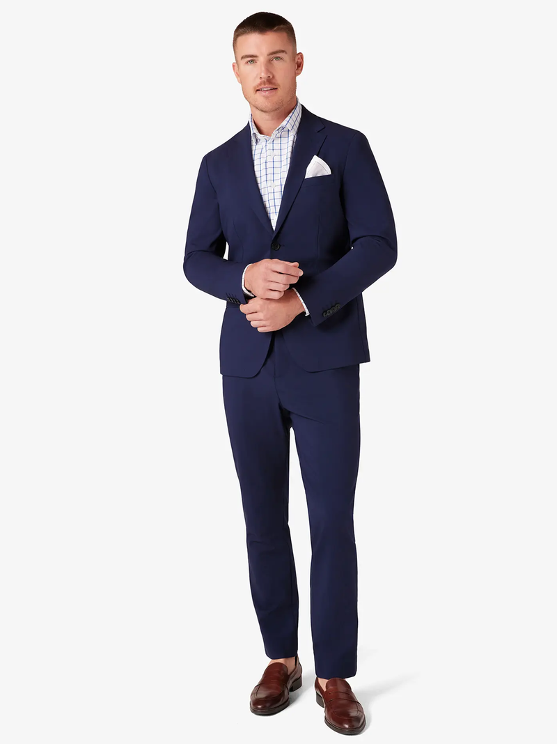 Fresco Suit Jacket in Navy