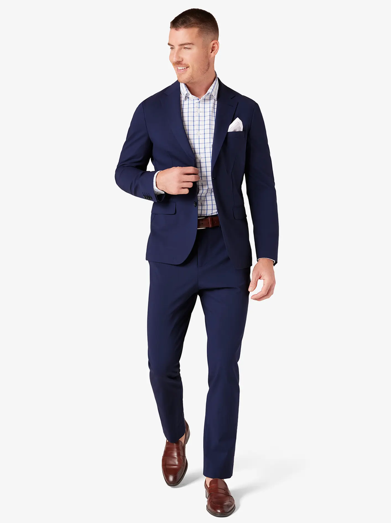 Fresco Suit Jacket in Navy