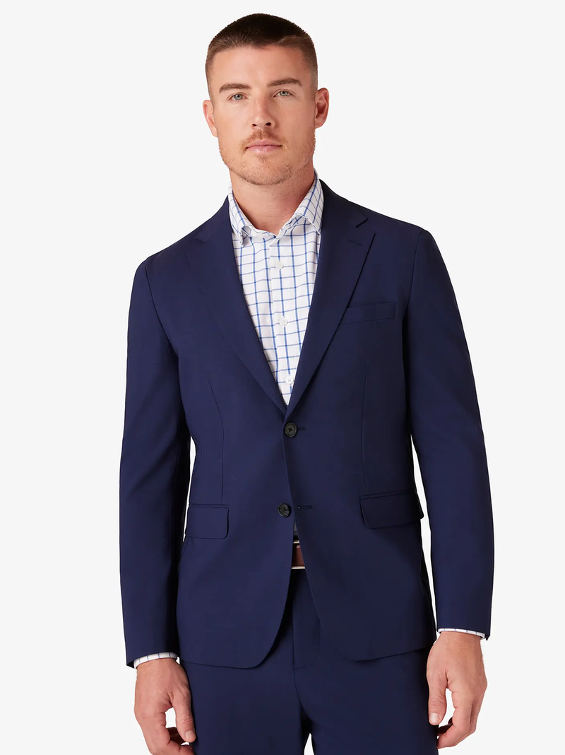 Fresco Suit Jacket in Navy