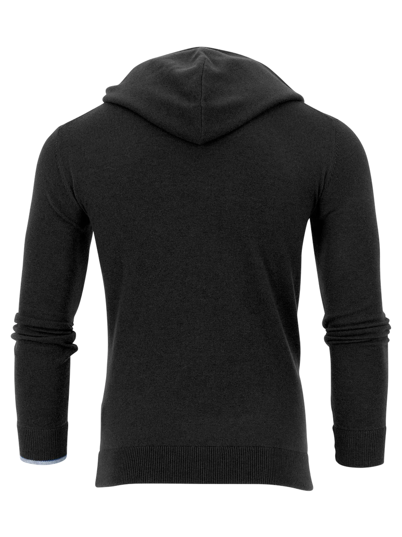 Koko Wool & Cashmere Hoodie in Black