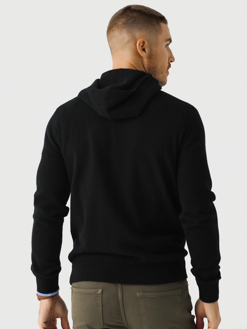 Koko Wool & Cashmere Hoodie in Black