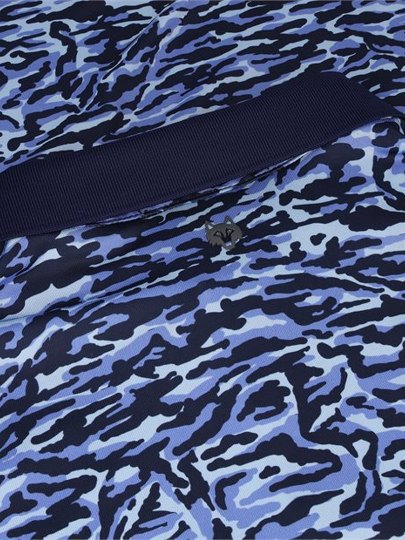 Stalking Wolf Camo Shirt in Wolf Blue