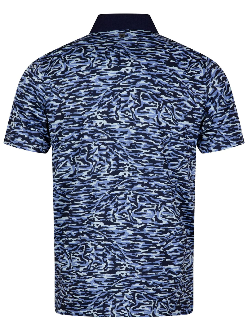 Stalking Wolf Camo Shirt in Wolf Blue