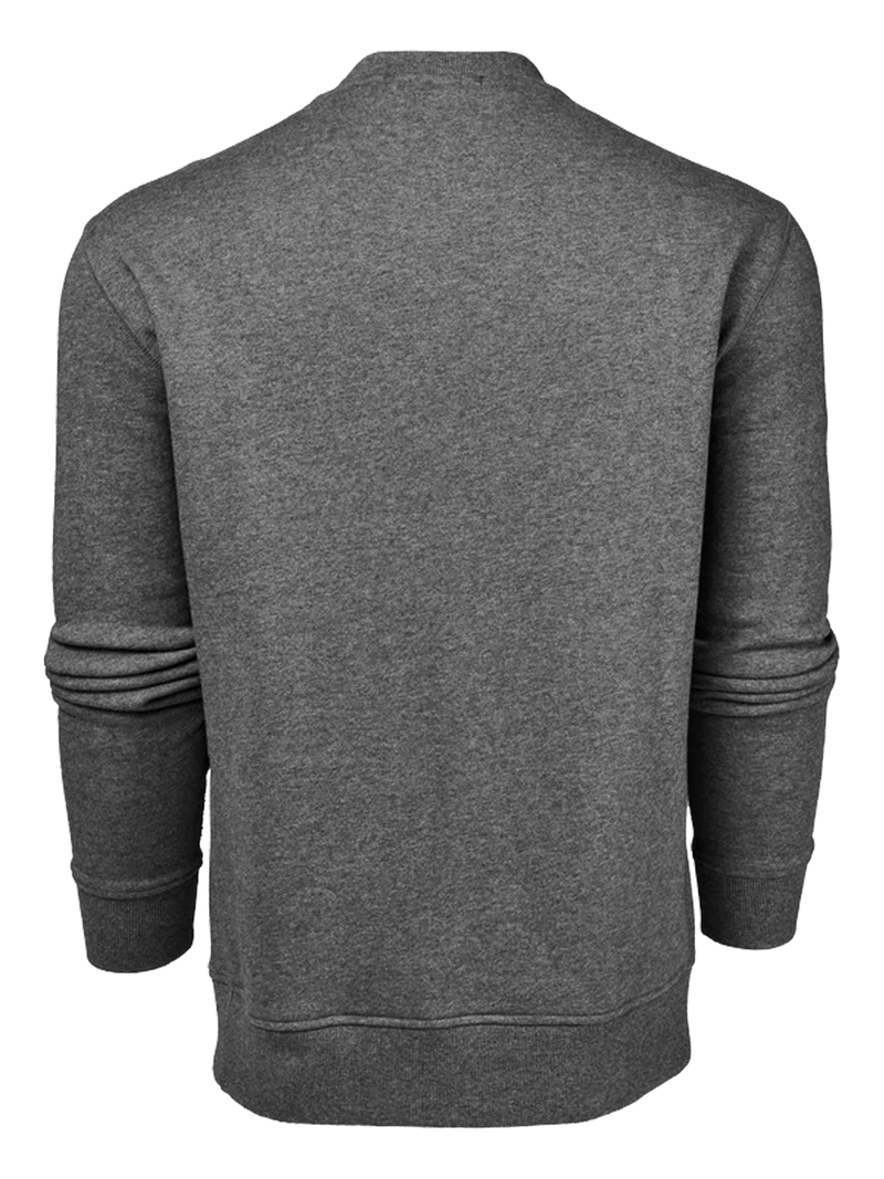 Old English Chenille Aspen Crewneck in Smoke Heather