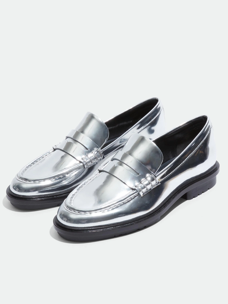 Harper Metallic Lug Sole Loafer