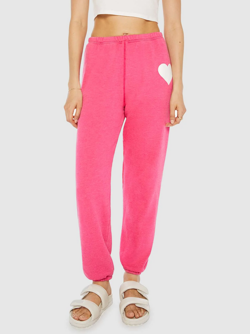 Hot Pink Heart Sweatpant