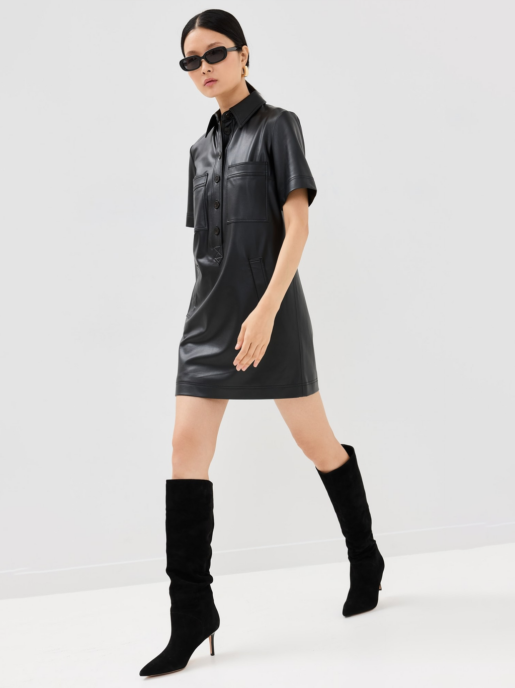 Koulis Leather Dress