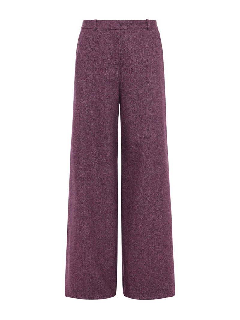 Pilar Wool Wide-Leg Pant