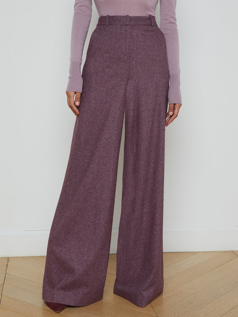 Pilar Wool Wide-Leg Pant