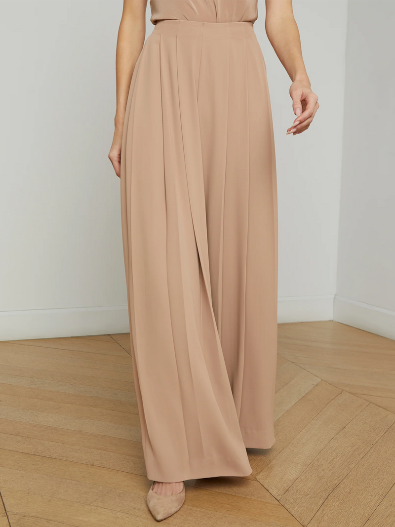 Nova Pleated Wide-Leg Pant