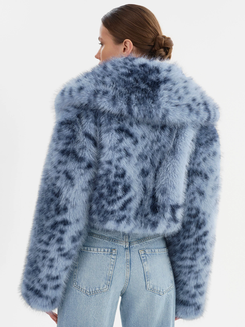 Danika Leopard Faux Fur Jacket