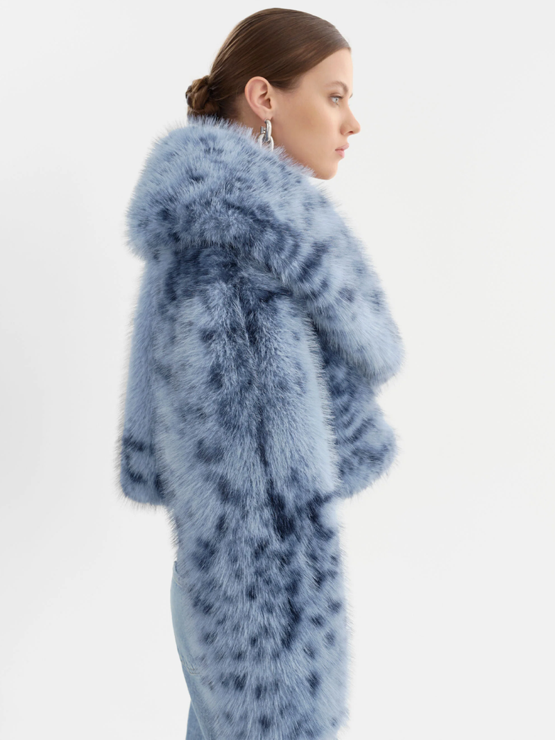 Danika Leopard Faux Fur Jacket