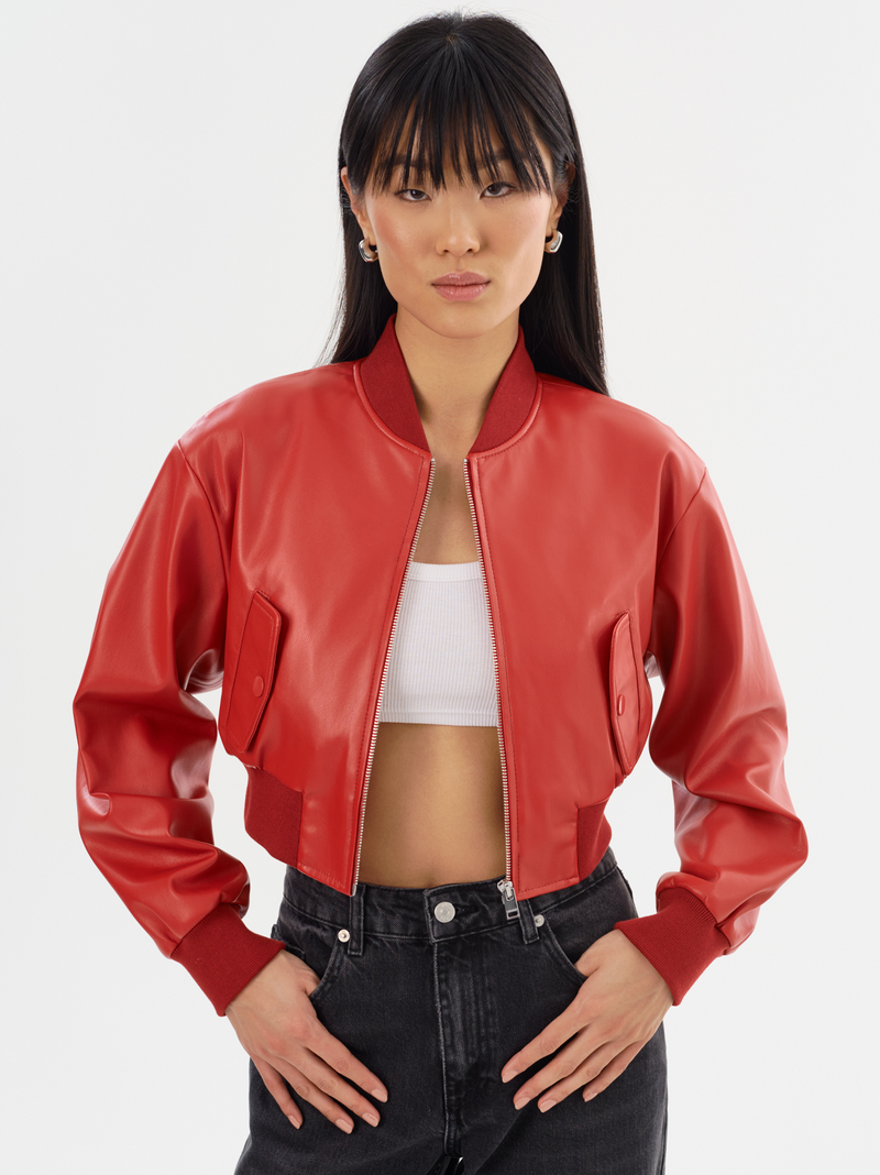 Evelin Jacket in Crimson