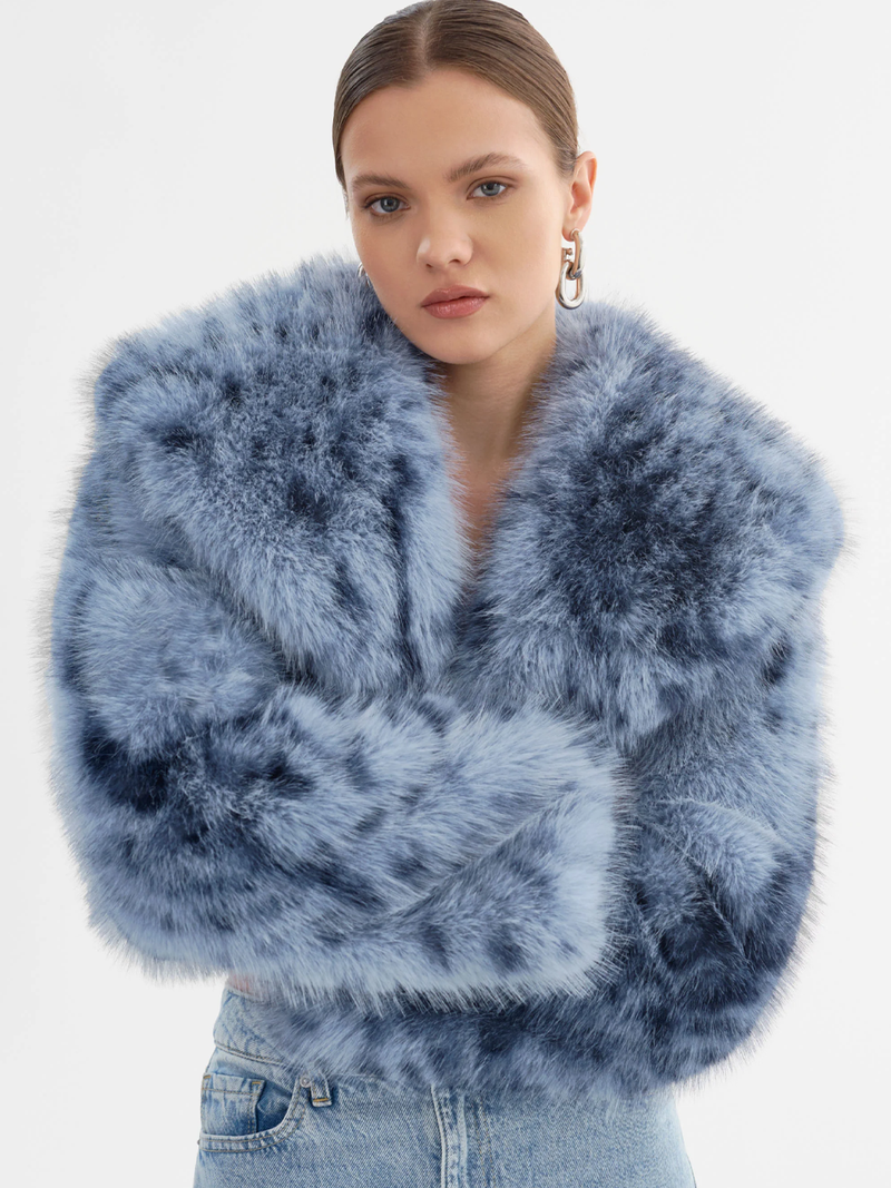 Danika Leopard Faux Fur Jacket