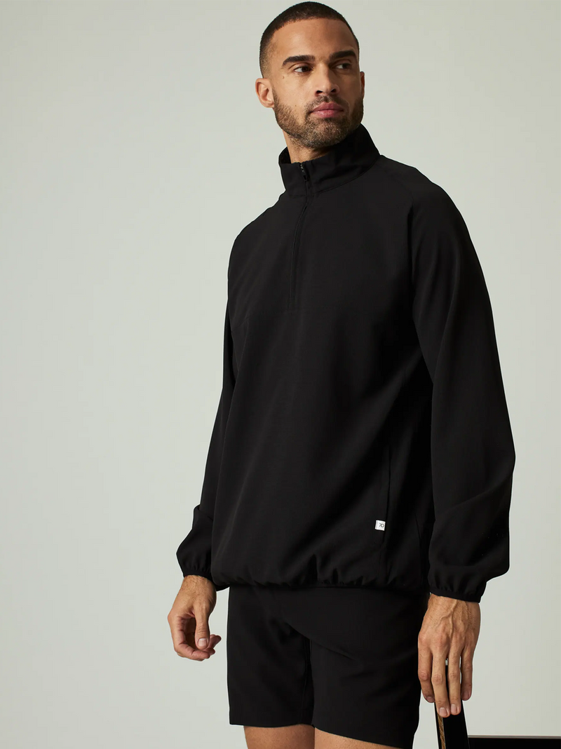 Oxygenate Quarter-Zip Pullover in Black