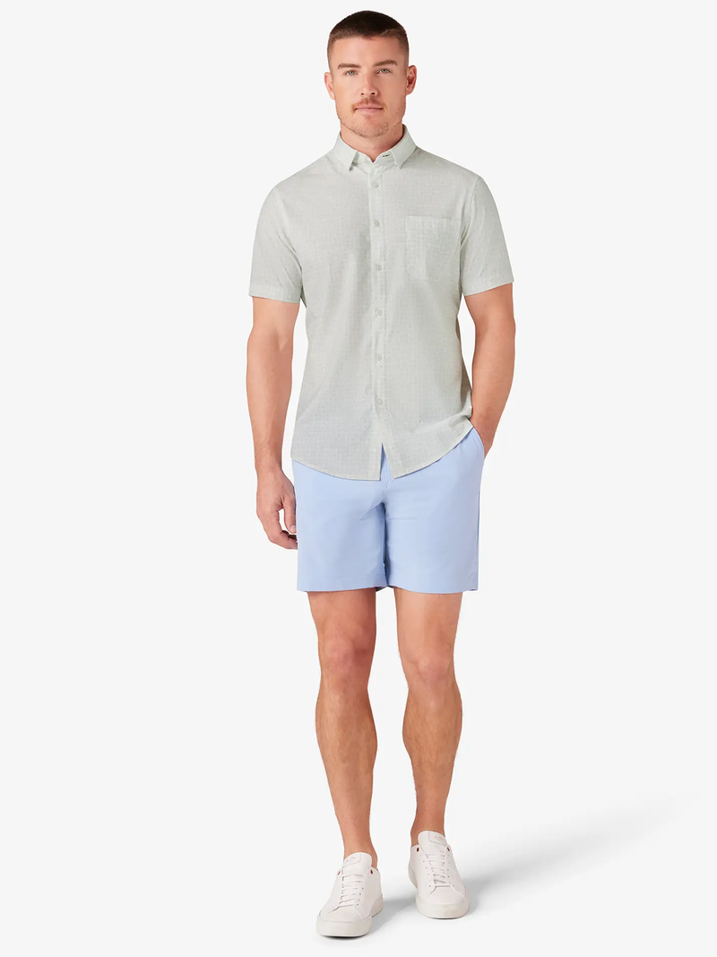 Leeward Short Sleeve Shirt in Aluminum Gradient