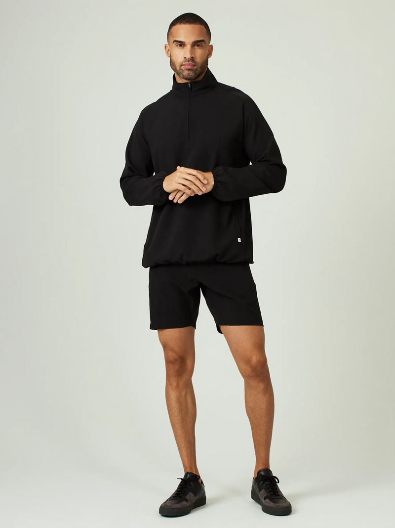 Oxygenate Quarter-Zip Pullover in Black