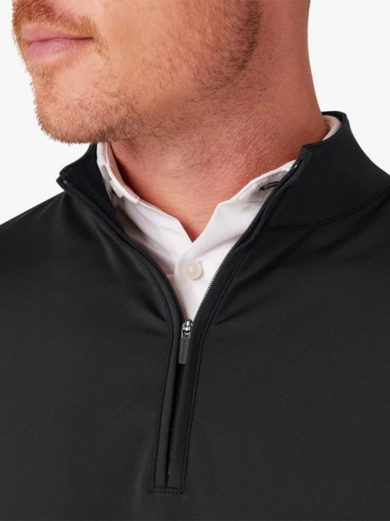 Keeton Quarter Zip in Black