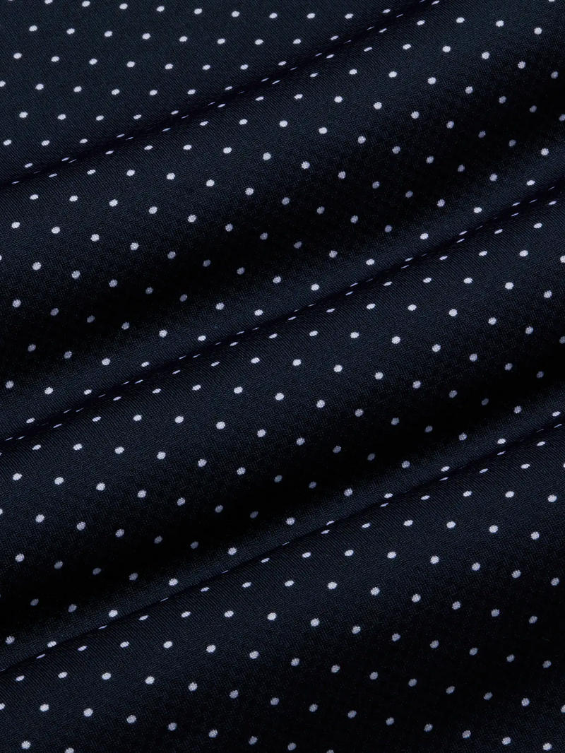 Halyard Short Sleeve in Navy Dot Print