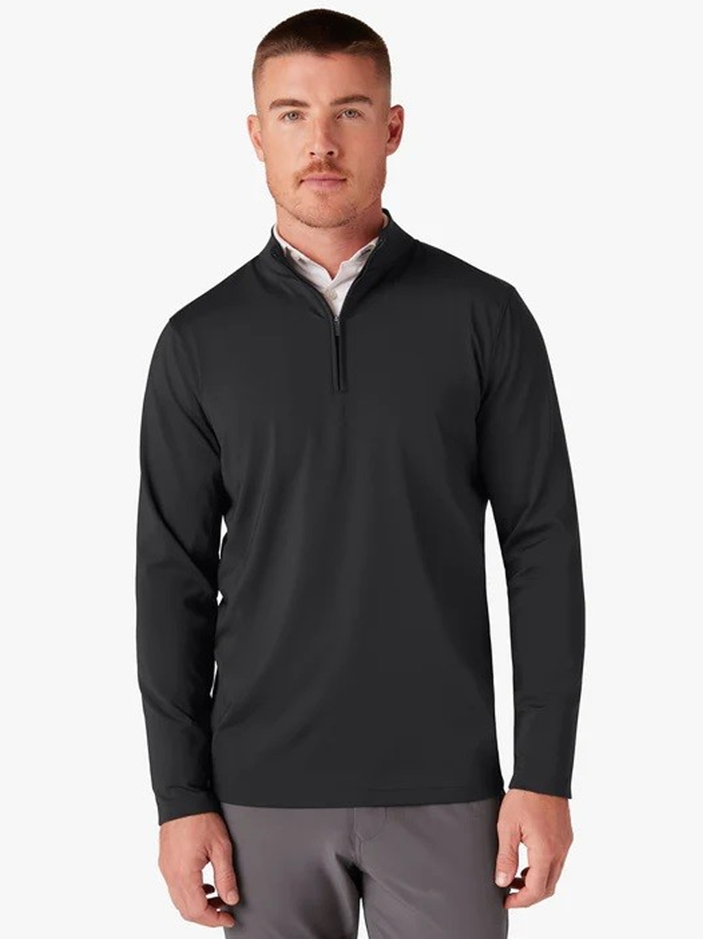 Keeton Quarter Zip in Black