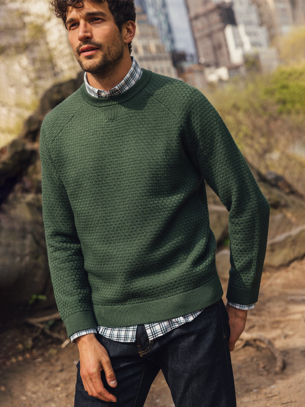 Hillcrest Crewneck in Spruce