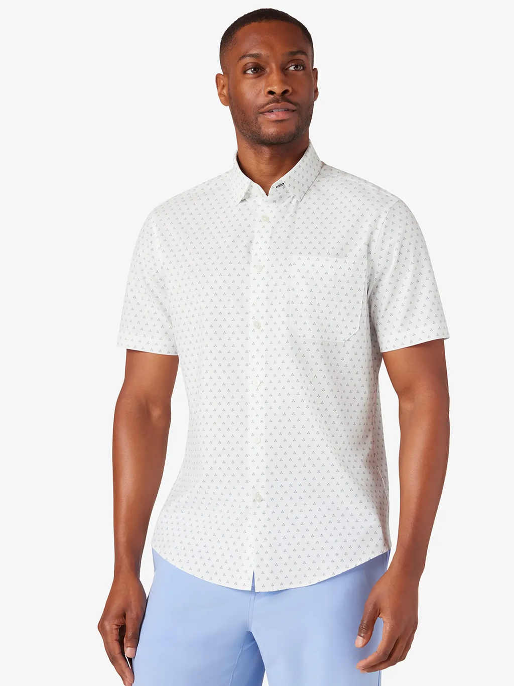 Leeward Short Sleeve Shirt in Balsam Star