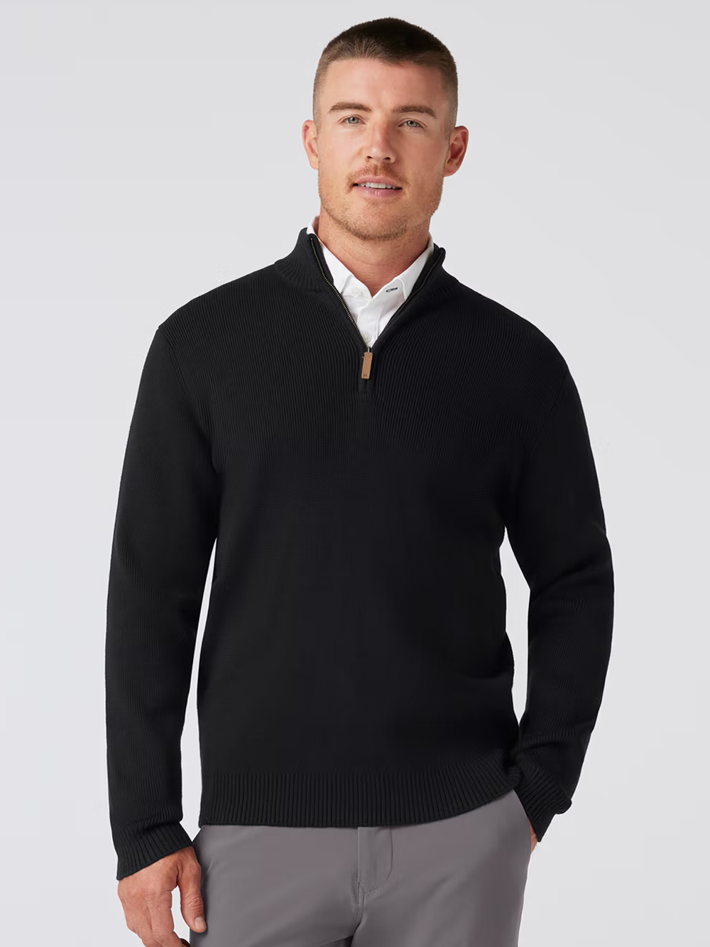 Hillcrest Quarter Zip in Black