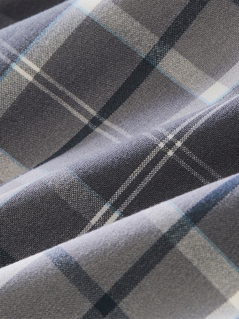 City Flannel in Pewter Timothy Plaid