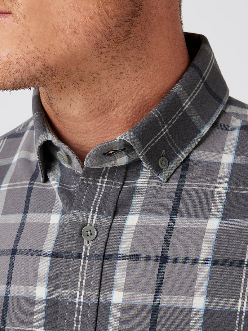 City Flannel in Pewter Timothy Plaid