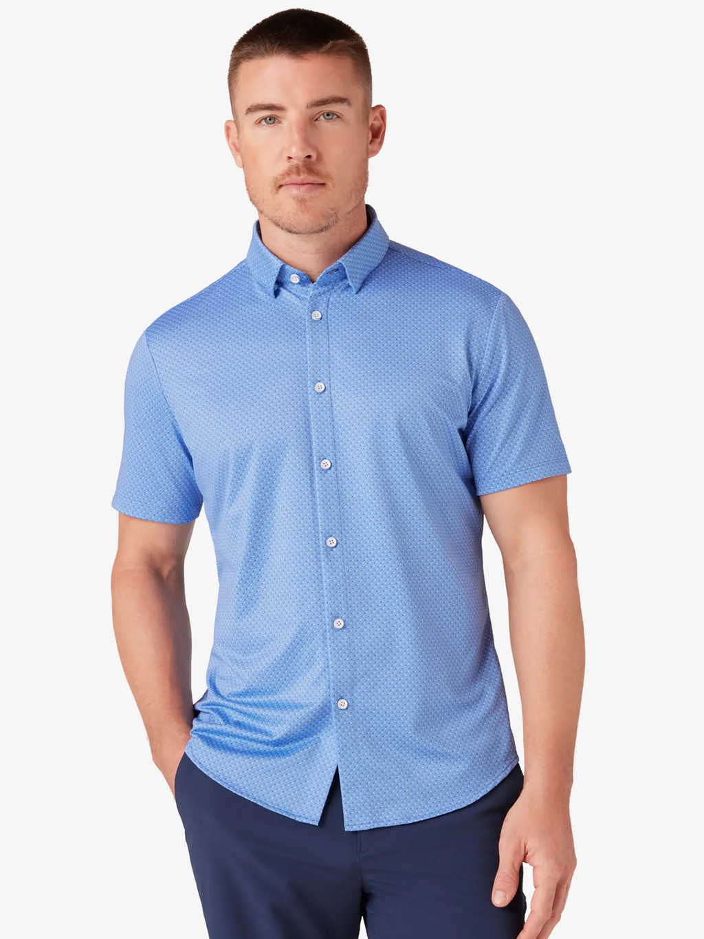 Halyard Short Sleeve in Provence Dual Dot